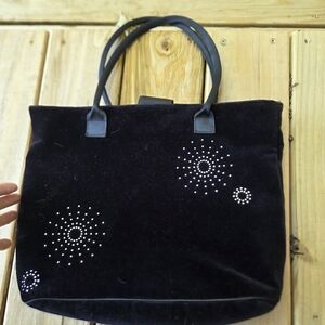 Bath & Body Works Black Tote with Geometric Embellishments